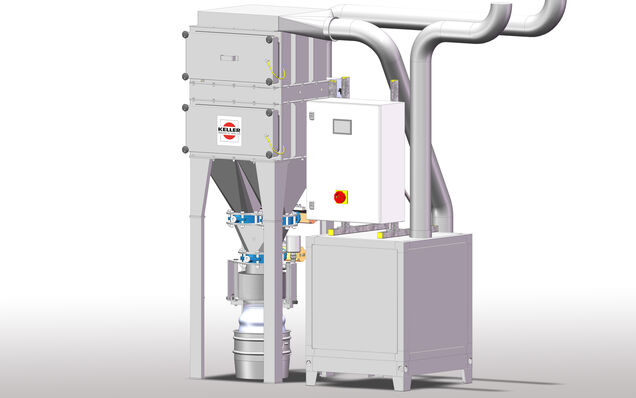 High-level protection: The easy-to-clean PCF-1 dry separator ensures dust discharge and filter replacement without exposure to contaminants. Among other features, it enables contamination-free dedusting during tablet compounding.