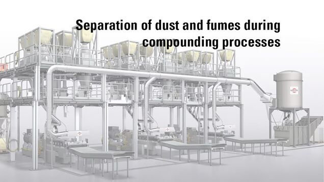 Separation of dust and fumes during compounding processes 03