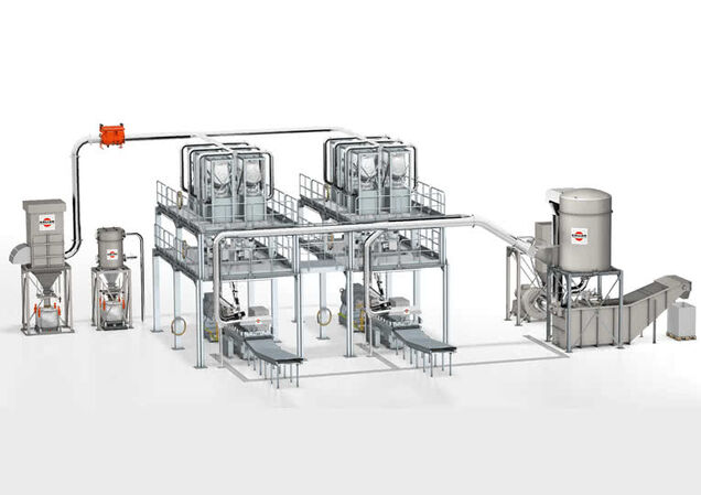 Three extraction systems combined accomplish all the extraction requirements 