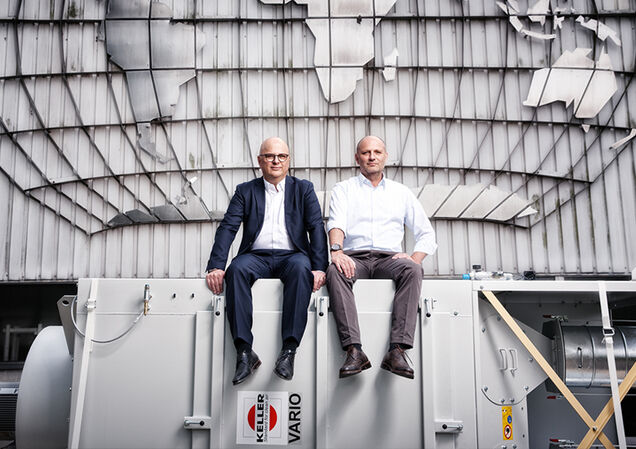 Keller Lufttechnik is a family business founded in 1903 and based in Kirchheim unter Teck near Stuttgart. The brothers Horst Keller and Frank Keller are the fourth generation managing the company. They stand for a cooperative, innovation-friendly work atmosphere, for active environmental responsibility and social commitment.