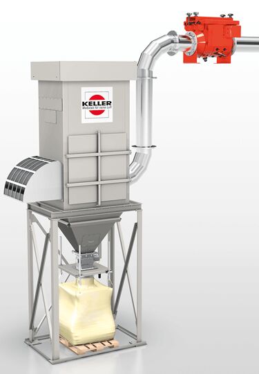 VARIO dry separators in various sizes are used for the extraction of dry bulk material dusts.