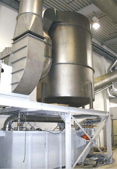 Wet scrubbers of the VDN-TA series are applicable for larger volumes.